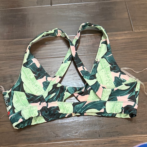 Wildfox bra Green and Pink Leaf Print - Picture 5 of 6